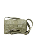 Bottega Veneta Men's Cassette Crossbody Bag Green/Travertine Leather