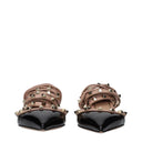 Valentino Garavani Women's Sandals Patent Leather Black/Flesh Pink