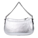 Michael Kors Carmela Women's Silver Leather Handbag