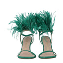 Stuart Weitzman Femmes's Sandales en daim Vert/Émeraude