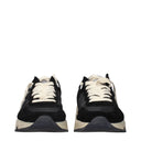 Golden Goose Running Sneakers Men Fabric Black/White