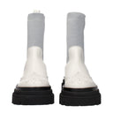 Eleventy Women's Boots Gray Leather