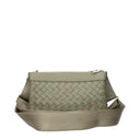 Bottega Veneta Men's Crossbody Bags Green/Travertine Leather