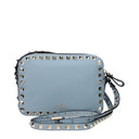 Valentino Garavani Women's Rockstud Crossbody Bag Blue/Porcelain Leather