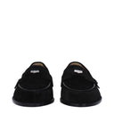 Louboutin Men's Penny Loafers Black Suede