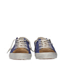 Philippe Model Zapatillas Prsx Hombres Cuero Azul/Marrón
