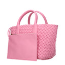 Bottega Veneta Women's Mini Cabat Handbags Pink Leather/Ribbon