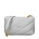 Pinko Love Puff Shoulder Bags Women Leather Grey/Pearl Grey