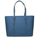 Michael Kors Jet Set Travel Women's Shoulder Bag Blue/Cornflower Leather
