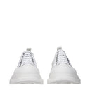 Alexander Mc Queen Women's White Fabric Sneakers
