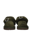 Burberry Herrens Slides und Clogs Wildleder Grün/Lake