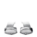 The Attico Sandalias de cuero plateadas para mujers