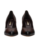 Miu Miu Women's Décolleté Brown Leather/Moro Head