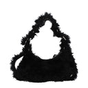 Balenciaga Le Cagole Shoulder Bags Women Eco Fur Black