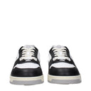 Versace Hombres Zapatillas Piel Blanco/Negro