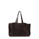 Valentino Garavani Nellcôte Men's Shoulder Bag Suede Brown/Black
