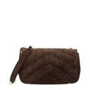 Saint Laurent Loulou Women's Crossbody Bag Suede Brown/Coffee