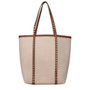 Valentino Garavani Women's Shoulder Bags Beige/Tobacco Fabric