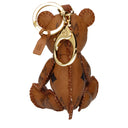Mcm Women's Keychain Fabric Brown/Cognac