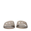 Dolce&Gabbana Slippers And Clogs Women Leather Gray/Mole