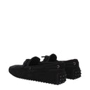Tod's Men's Suede Black Loafers