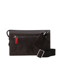 Louboutin Crossbody Bag Funky Men Suede Brown/Coffee