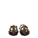 Valentino Garavani Women's Sandals Brown/Chocolate Leather