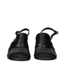 Dries Van Noten Damens Sandalen aus schwarzem Leder