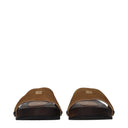 Miu Miu Women's Suede Brown/Cinnamon Clogs And Mules