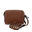 Valentino Garavani Rockstud Women's Crossbody Bag Brown/Tobacco Leather