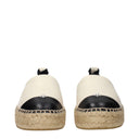 Tory Burch Damess Espadrillas Lichtbeige/Crème Leer