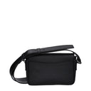 Prada Women's Black Leather Shoulder Bags