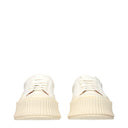 Jil Sander Women's Sneakers Leather White/Optic White