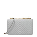 Pinko Love One Crossbody Bag Women's Leather Gray/Pearl Gray