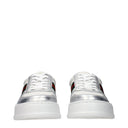 Gucci Women's Sneakers White/Silver Leather