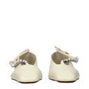 Jil Sander Ballerine Tripon Women Leather Beige/Chalk