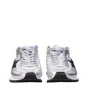 Golden Goose Running Femmes Baskets Argent/Tissu Noir