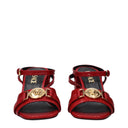 Versace Women's Red Leather Sandals