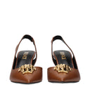 Versace Women's Brown Leather Sandals