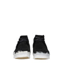 Męskie zamszowe buty Clarks Wallabee czarno-białe