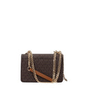 Michael Kors Heather Xs Women's Fabric Shoulder Bag Brown/Acorn
