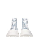 Alexander Mc Queen Men's Sneakers Fabric Sky Blue/Sugar Paper