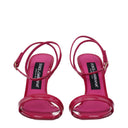 Dolce&Gabbana Women's Sandals Fuchsia/Cyclamen Patent Leather