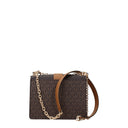 Michael Kors Greenwich Shoulder Bag For Women Fabric Brown/Acorn