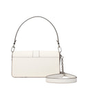 Michael Kors Greenwich Medium Women's Handbag In White/Optical White Leather