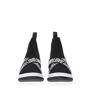 Me encanta Moschino Mujers Zapatillas de Tela Negro/Blanco