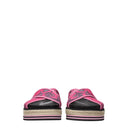Kenzo Slippers And Clogs Women Fabric Fuchsia