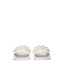 Stuart Weitzman Mujers Mocasines Y Zuecos De Cuero Blanco