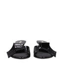 Prada Femme's Sandales noires en cuir verni