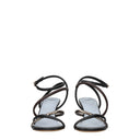 Fendi Mujers Sandalias de cuero multicolores